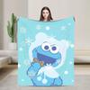 S-Sesames Streets Tango Elmo & Grover Blanket Soft Fluffy Plush Throw Blanket For Child Living Room Flannel Bedspread Bed Cover