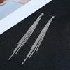 European & American Rhinestone Tassel Ear Hook Earrings for Women