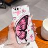 Pro Huawei Nova 2 2S 3 3e 4 4e 5 5i 7i 6 7 SE Luxusní Průhledný Kryt na Telefon Krásný Vzor Motýlích Křídel Měkký Silikonový Kryt Proti Pádu Pro Pouzdro Huawei