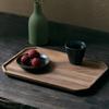 Wooden Tea Tray Acacia Wood Plate Serving Tray Large Appetizer Fruit Snack Food Plate Coffee Dishes Serving Platter Tableware