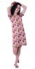 Moomaya Printed V-Neck Nightgown Sleepwear For Women  s  Nightwear  Soft