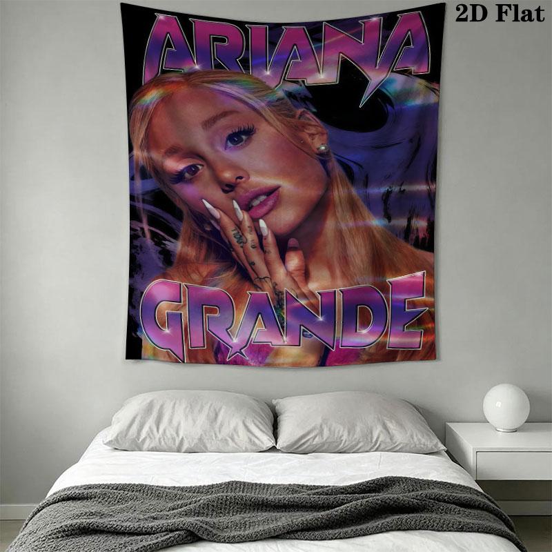 Ariana Grande Glow Wall Hanging Printed Fabric Blanket Decorative Tapestries for Bedroom Living Room Home Decor