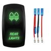 1 Pc Green 12V/24V Rocker Toggle Switch With Jump Wire for Car Boat Truck Marine Yacht Trailer Tractor Jeep YJ JK Vans SXS Battery Switches5
