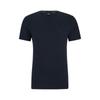 Boss 30  Off Slim FiT Liquid Finishing Pure CoTTon T shirT Dark Blue  5032168240