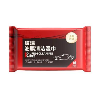 Vehicle Glass Oil Film Lifter Wipes Easy Cleaning Travel Friendly Designs Glass Oil Film Remover Auto Glass Clean Wipes