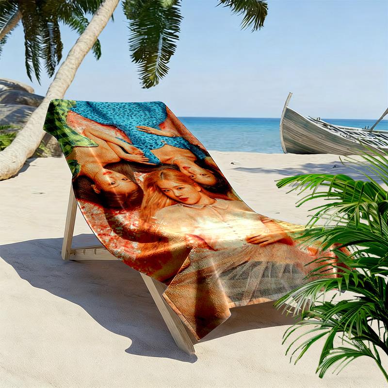 Blackpink's Global Phenomenon beach towel soft Outdoor camping Absorbent bath towel quick-drying swim towel swim Travel and vacation towels