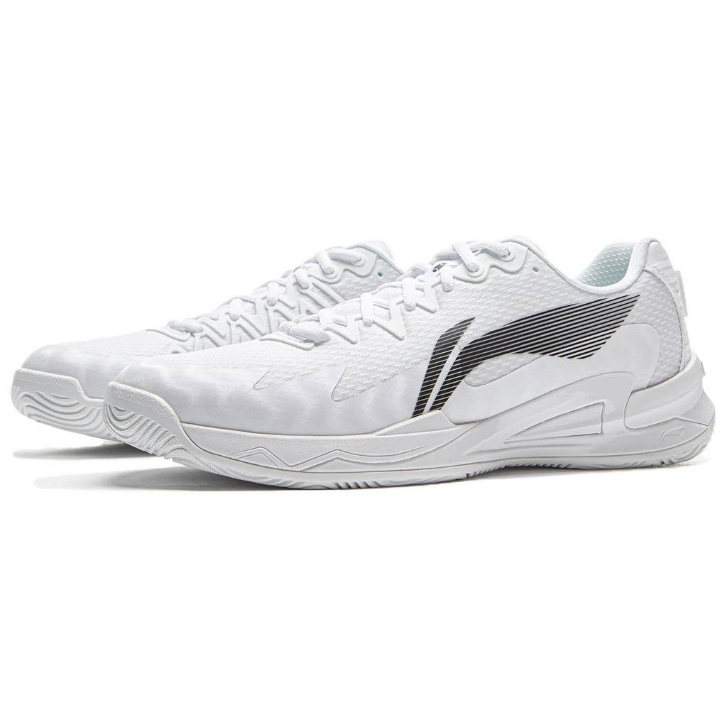 Li Ning Accel Pro Comfortable Versatile Non-Slip Durable Low-Top Tennis Shoes Unisex Sneakers White Black ATAV007-1