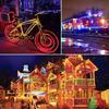 LED-Springbrunnenlicht 12m/472in Solar-Lichterkette Outdoor Solarbetrieben Lichterkette 8 Modi für Baum Garten Party Weihnachten Hochzeit Dekoration