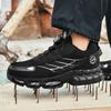 Trendy Unisex Lightweight Steel Toe Safety Shoes for Daily Logistics Work, Plus Size Available