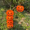 8 Pcs Plastic Candy Bucket - Halloween Trick Or Bucket, Orange Party Decorations, Candy Box For Kids