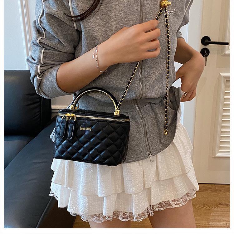 Luxury 2025 Women's Diamond Lattice Crossbody Handbag