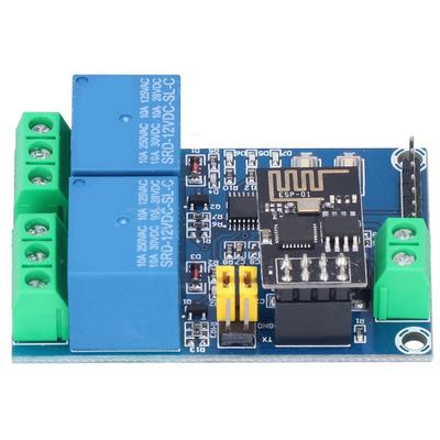 Zweikanal-WLAN-Relais 12V ESP8266 WLAN-Relaismodul Telefon-App Fernschalter für IOT Smart Home