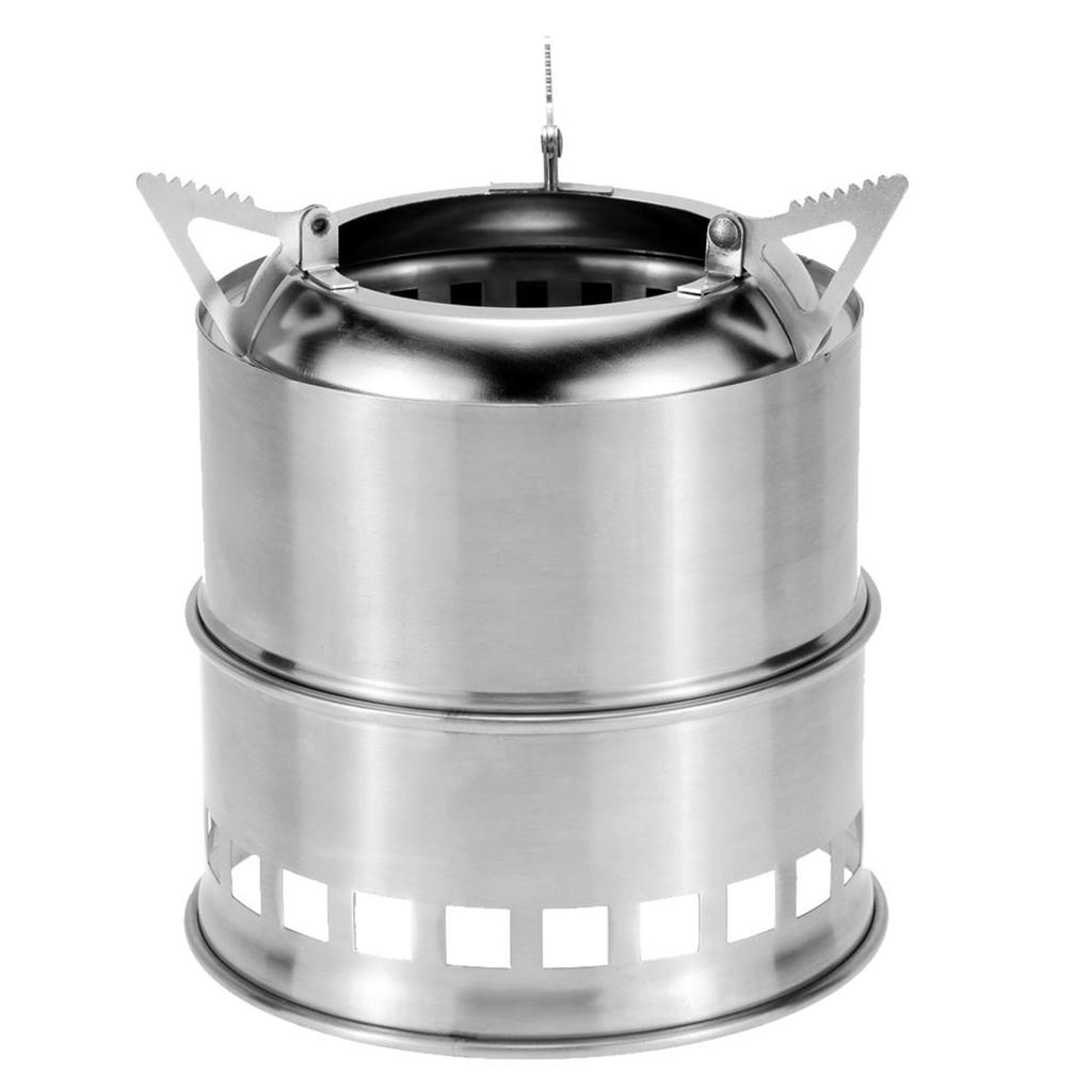 Portable Stainless Steel Lightweight Wood Stove Alcohol Stove Burner Outdoor Cooking Picnic BBQ