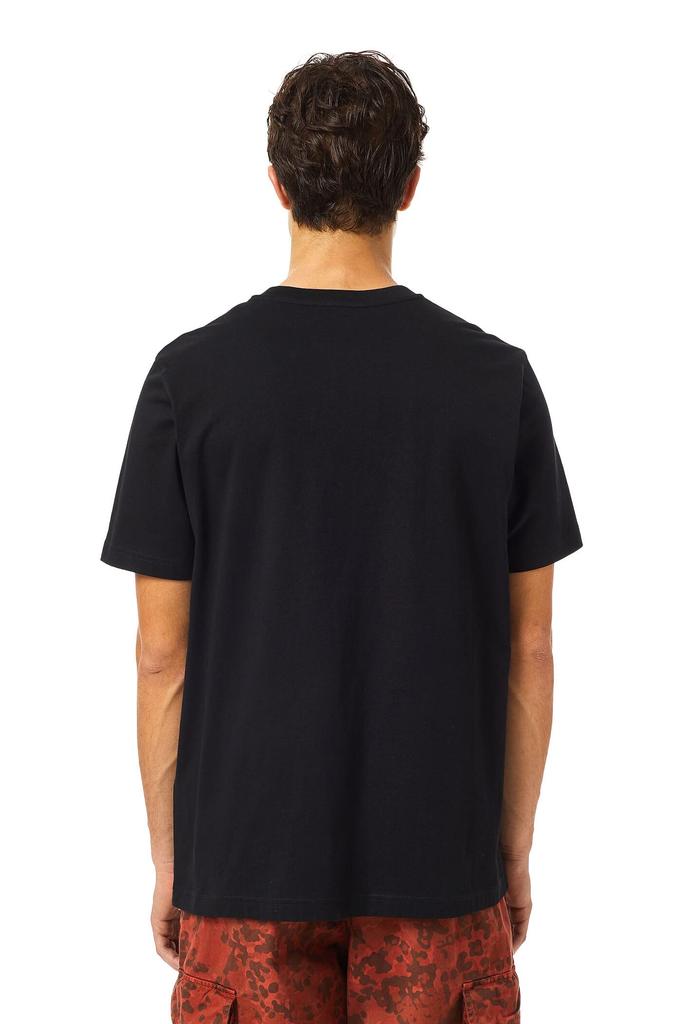Diesel Men's Logo Print T-Shirt A038430HAYU, Size S, Black, 9XX