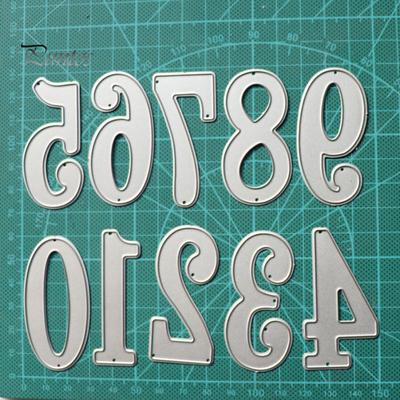 Fustella per numeri da 0 a 9, scrapbooking, creazione di biglietti, artigianato in carta, stampo per album, decorazione