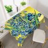 Van Gogh Starry Sky Tablecloth Light Luxury Oil Painting Art Studio Sunflower Famous Painting Waterproof Table Mat Tablecloth