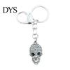 Unisex Keyring Bling Rhinestone Skull Keychain, Halloween Gothic Keychain Pendant, Handbags Backpacks Purse Charm Accessory Decorative Key Chain