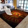Tappeto con Fantasia Manchester United F.C., Tappetino da Interno/Esterno, per Picnic, Sala Giochi, Camera da Letto, Ufficio, Soggiorno, Tappeto Decorativo per la Casa, Regalo di Compleanno