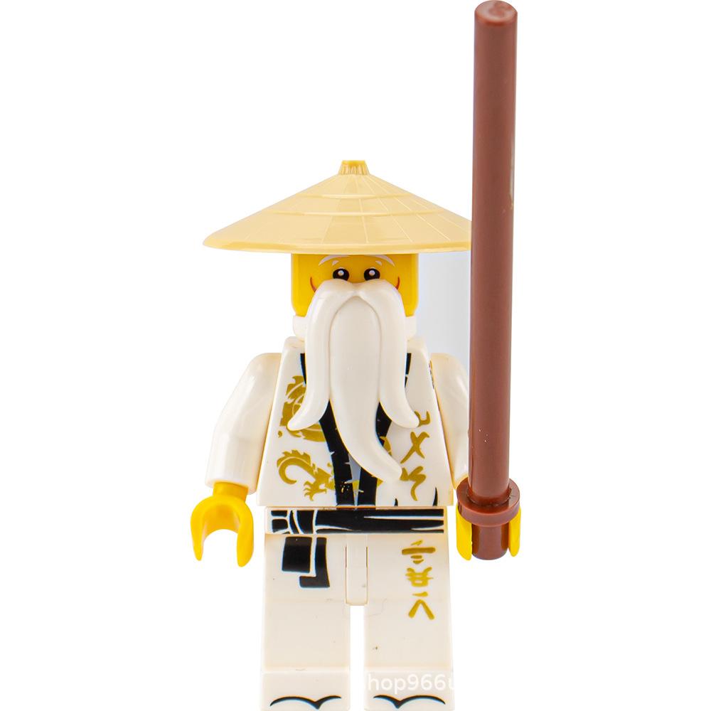 Ninja Warrior Superhero Doll With Weapon Single Building Block Assembly Toy