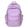 Stylish And Cute Bow Backpack Women'S Fresh Puffs Class Schoolbag Primary School Students Lightweight Weight Weight Reduction Backpack
