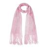 Sunscreen Lace Tassels Silk Scarf Bib Thin Golden Silvery Shiny Scarves Neck Cover Fashion Neck Warmer For Spring Summer Autumn