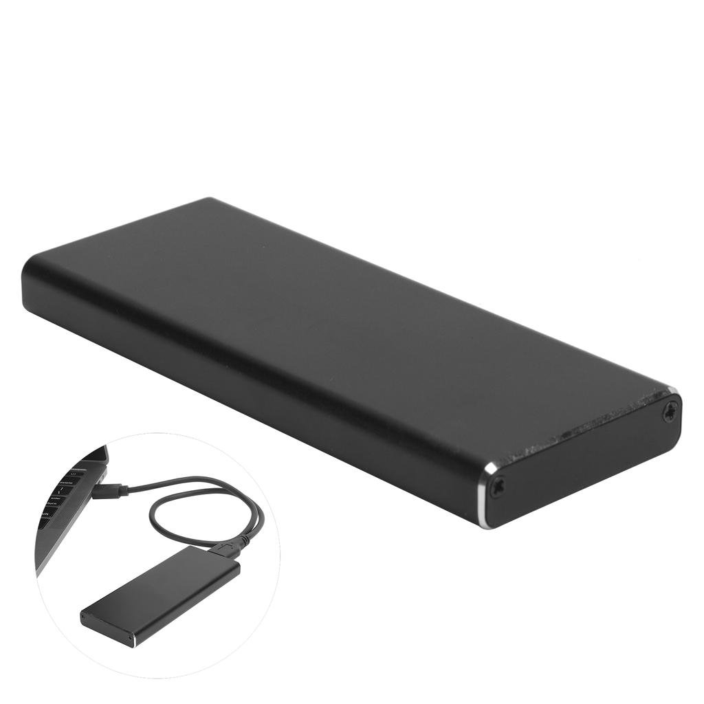 SSD Hard Disk Box USB3.0 to NGFF M.2 Aluminum Alloy Data Transmission External Device (Not Inclube Hard Disk)