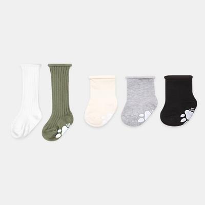 Hi Baby Club Dziecięce nowe skarpetki do kolan Doldolri Ribbed 2 nogi + skarpetki 3 nogi, koreańskie produkty dla dzieci