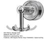 Yousheng Suction Cup Wall Hook 360 Degree Swivel Storage Hook No Drilling 6-Claw Ceiling Hook for Kitchen Utensils Bathroom And Entryway