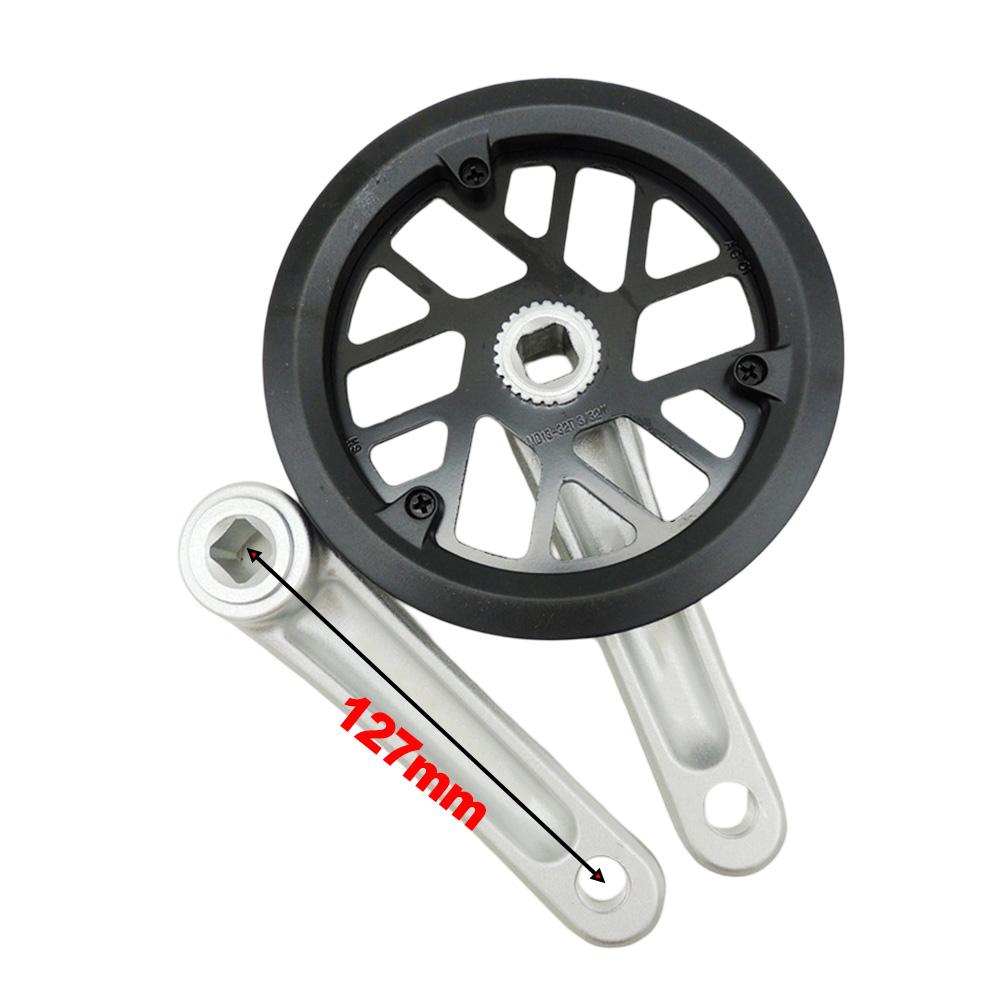 127/140/152MM Crankset 32T Alloy Ebike Kids Children Folding Bike Chainwheel Crankset  Folding Bike Chainring Replacement Parts