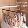 Solid Wood Multifunctional Suspender and Vest Hanger for Wardrobe or Dormitory