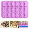 1pc-Dog Paw and Bone Shaped Silicone Mold Non-stick Food Grade Ice Tray for Chocolate Candy Cupcakes Puddings