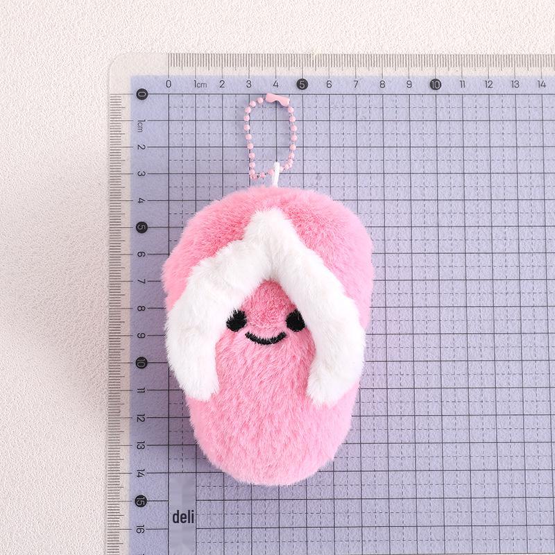 Squeaky Slipper Plush Doll Keychain Charm