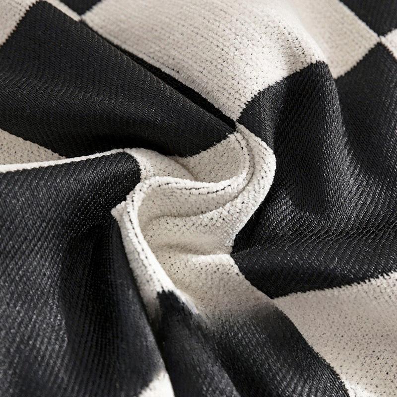 INS Style Sofa Cover Cloth Chess and Card Grid Sofa Cover Towel Simple Modern All-Inclusive Universal Sofa Cover Sofa Cover Towel