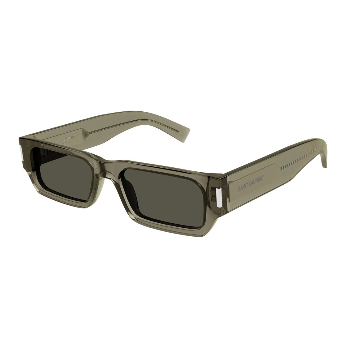 

Saint Laurent Logo Printed Acetate Irregular Sunglasses Men sunglasses Gray Brown SL660003 Basic Packaging-Eyeglass Case