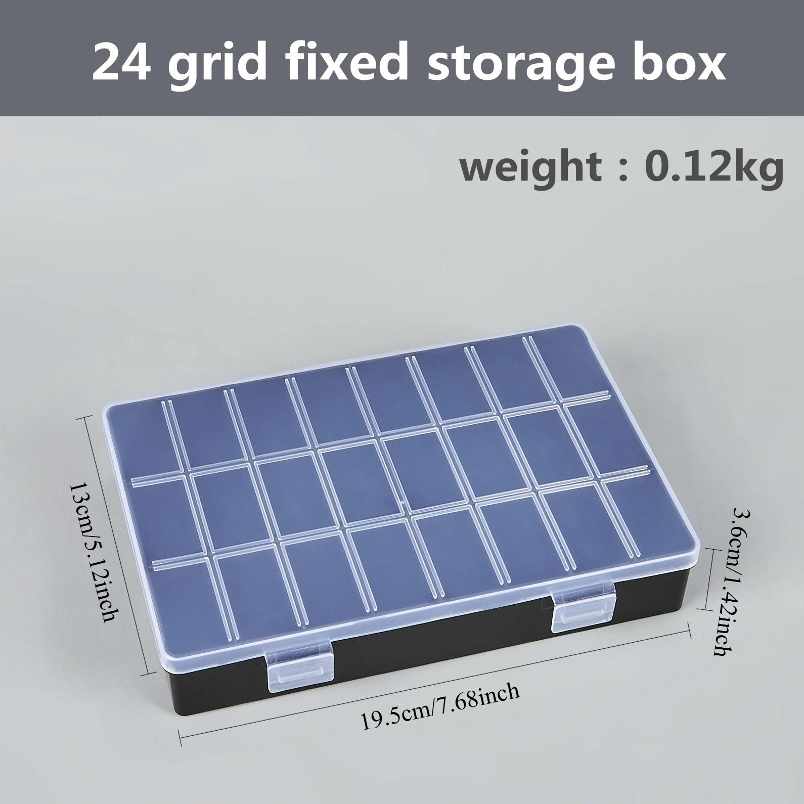 Practical 24 Grids Compartment Plastic Storage Box Jewelry Earring Bead 2243₽