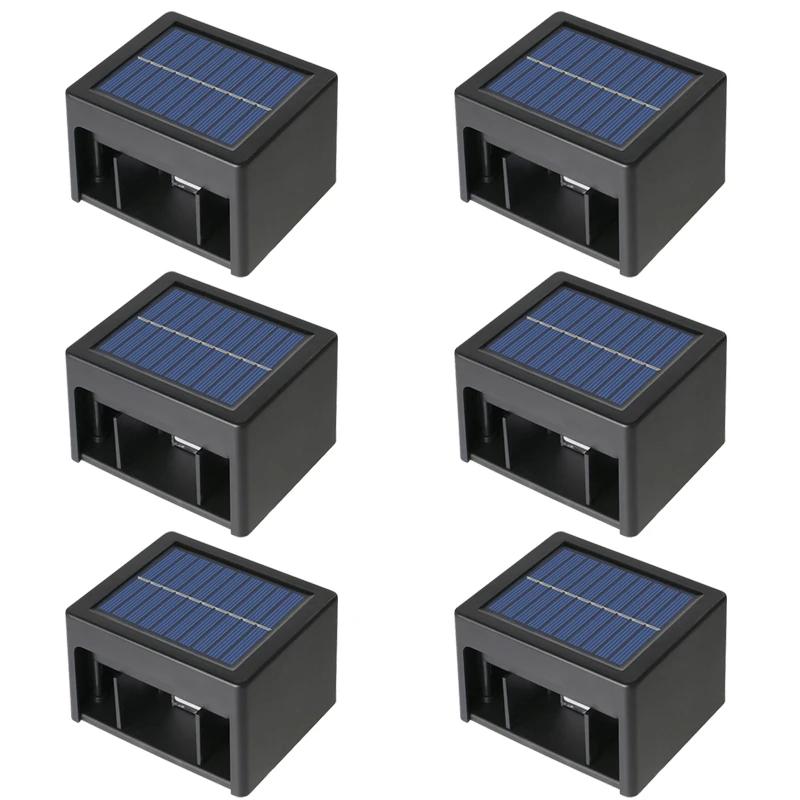 LED Solar Garden Light Outdoor Waterproof Lighting Angle Adjusted Wall Lamp Balcony Stair Fence Energy-saving Sunlight Lamps