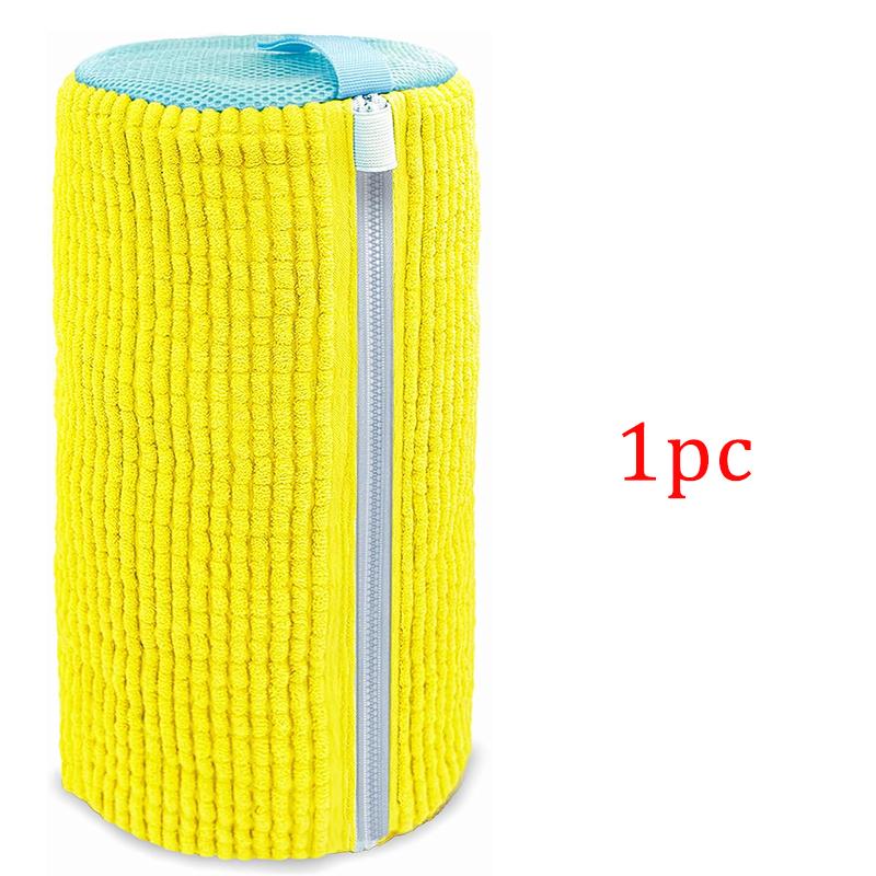Wash Shoe Cleaning Bag Padded Net Laundry Shoes Protector Fluffy Fibers Polyester Washing Shoes Machine Laundry Bag Drying Bags