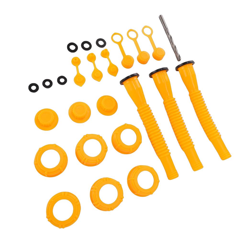 Gas Can Replacement Kit 3 Sets Gas Can Nozzle Replacement for 1, 2, 5, 10 Gallon Nozzle Nozzle Replacement Fuel   Vent   20cm