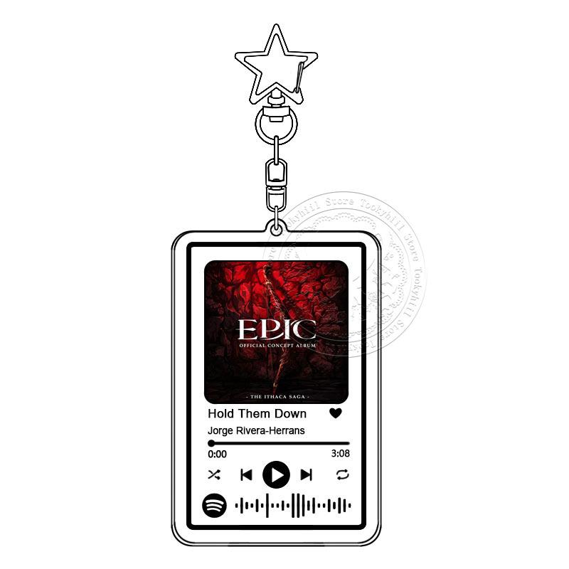 

29 Songs Epic The Musical Exquisite Music Keychain Acrylic Keyring Student Bag Decorate Accessories Jorge Rivera-Herrans Gift