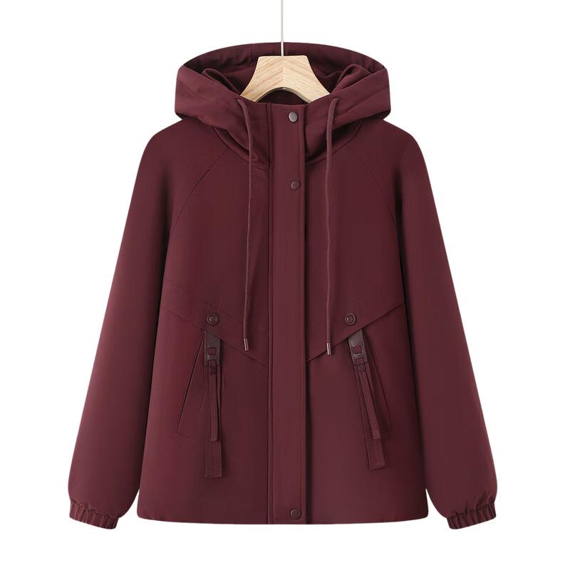 Yalu Women's Thick Fleece-Lined Hooded Winter Parka Jacket