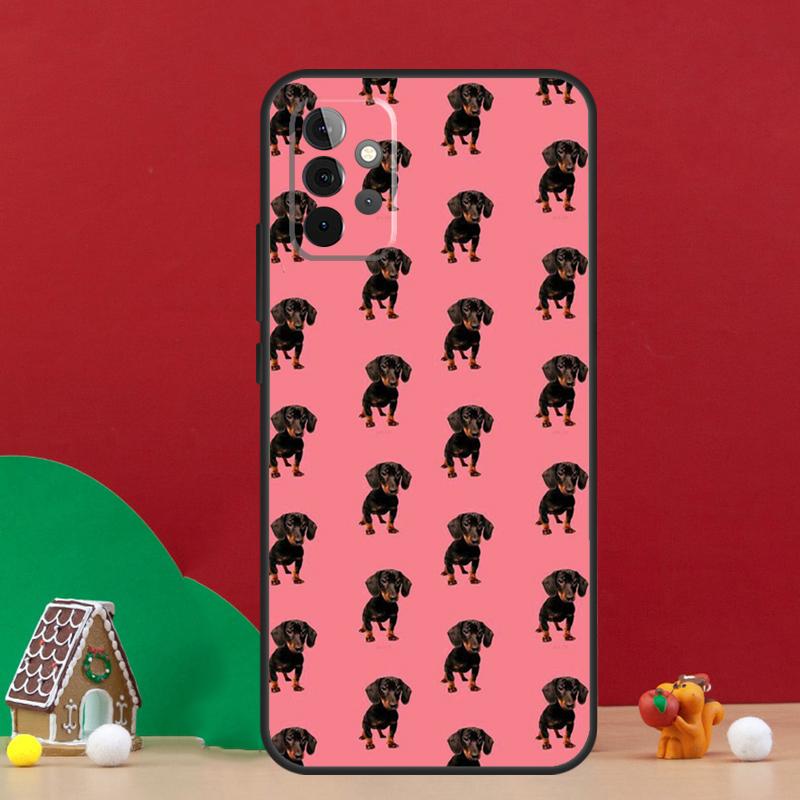 Cute Dachshund Sausage Dog Case For Samsung Galaxy A36 A56 A06 A13 A53 A32 A12 A22 A52 A35 A17 A16 A55 A15 A54 A34 A14