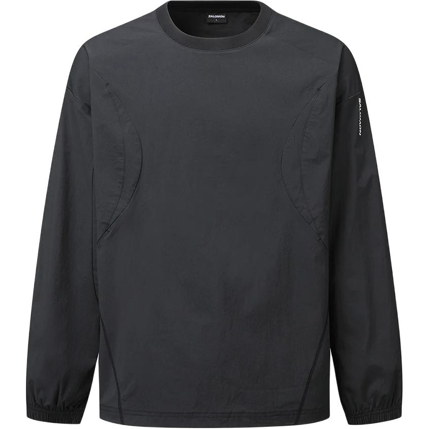 Salomon Slate Rock Korean Line Loose Fit Long Sleeve Sweatshirt Unisex sweatshirt Black C28029