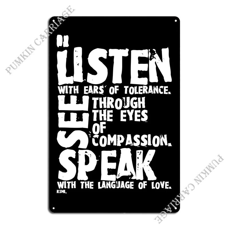 

Rumi Quote Metal Signs Wall Decor Pub Create Poster Tin Sign Poster 20x30cm