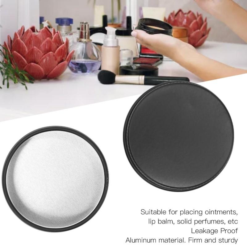 10pcs Round Aluminum Can DIY Empty Refillable Storage Jar Container Set For Solid Perfume Lip Mask10ml