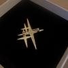 Simple Personality Star High-End Sense Brooch Cute Trendy Design Corsage Pin For Evening Banquet Suit Emblem Jewelry