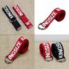 Fashionable Letter Printed Double Buckle Design Women Canvas Belt For Casual Fashion