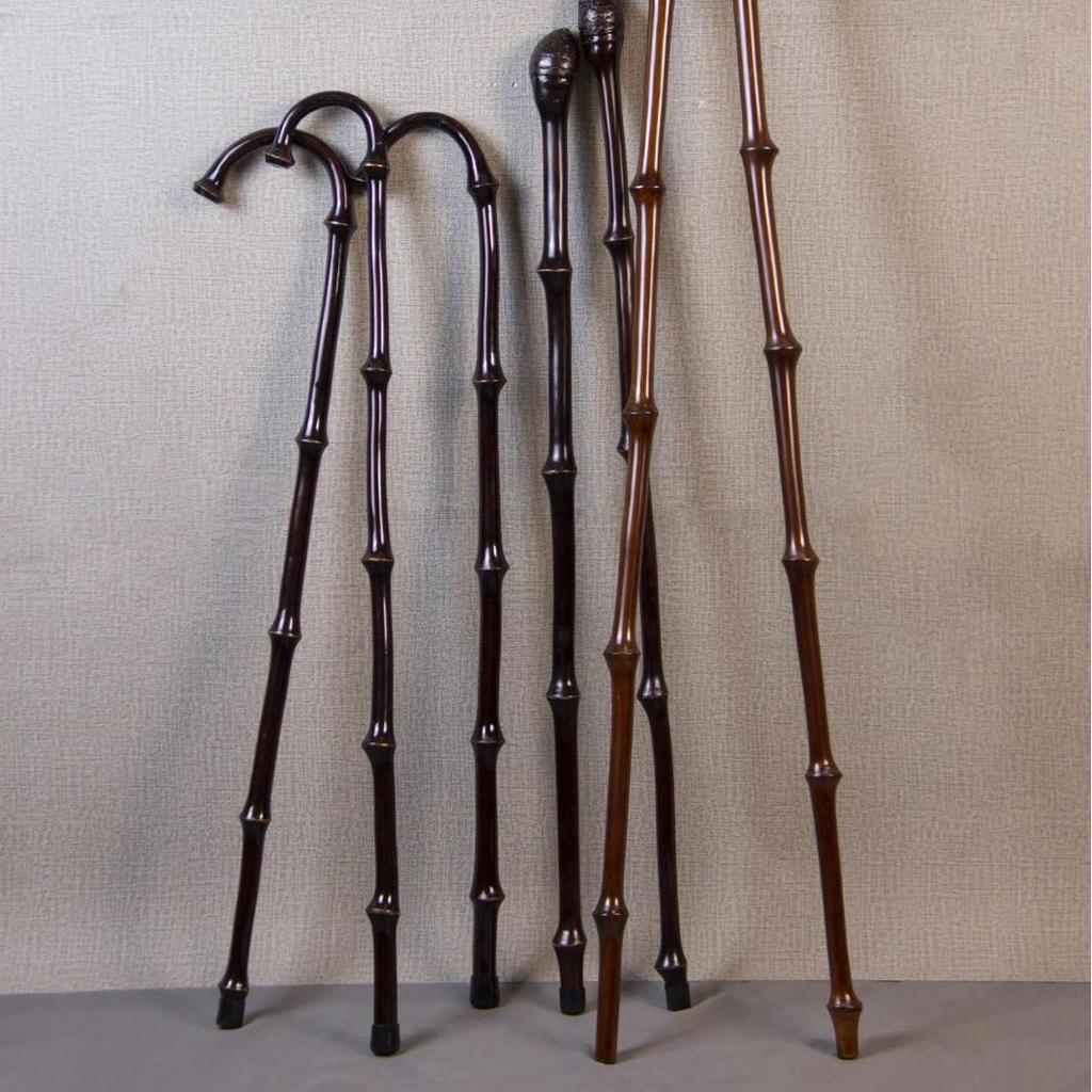 Qiongzhu Bambu Saplı Kaymaz Yürüyüş Bastonu - Yaşlılar İçin Hafif Yürüyüş Batonu