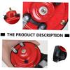 Gogogmee Loud Waterproof Car Electric Snail Horn Small Compact Design Powerful Sound Truck Vehicle Compatible with Stays Included