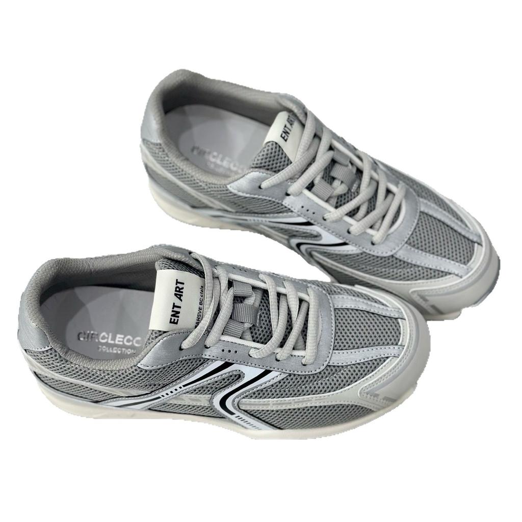 Outdoor niche inner height-increasing moral training shoes women's 2025 new mesh breathable Forrest Gump shoes