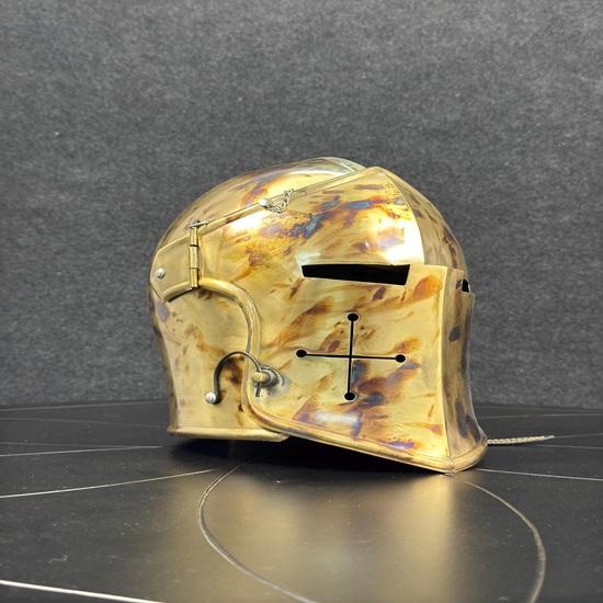 Commando Barbuta Helmet Medieval Knight Barbuta Helmet 8Gauge Mild Steel Helmet LARP, Cosplay, Display, Costume Helmet